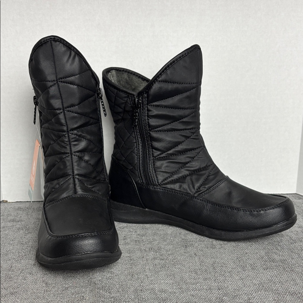 SPORTO Black Quilted Women's Size 10 NWT Winter Boots